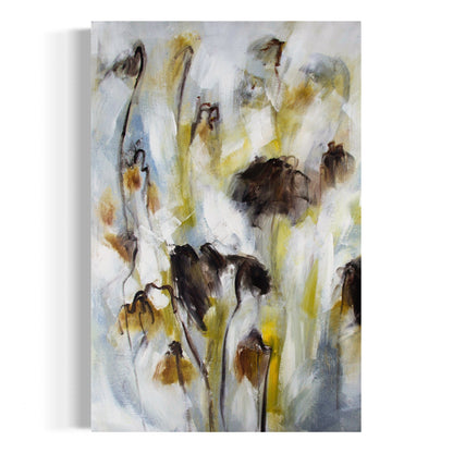 Vibrant Abstract Oil Painting of Cosmos Art for Modern Home Décor