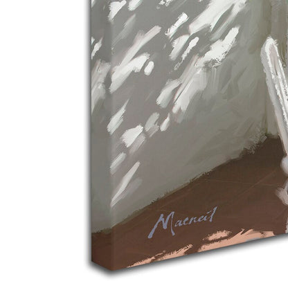 Mediterranean Caf√©: Charming Oil Painting of Coastal Dining Scene