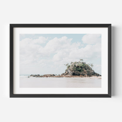Tranquil Coastal Escape: Serene Beach Landscape Oil Painting