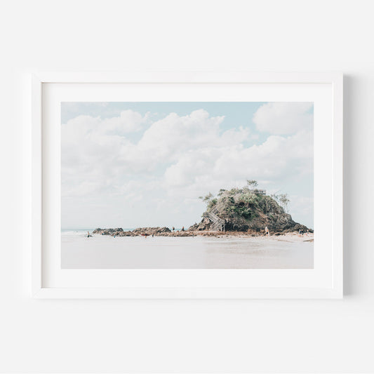 Tranquil Coastal Escape: Serene Beach Landscape Oil Painting
