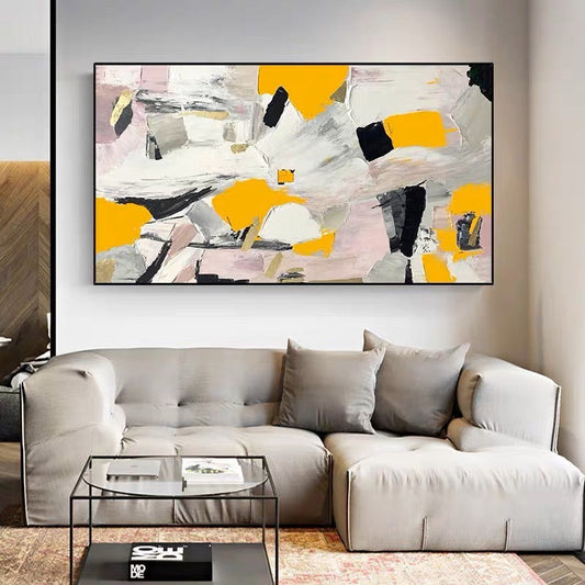 Vibrant Abstract Oil Painting for Modern Home Decor - Energize Your Space