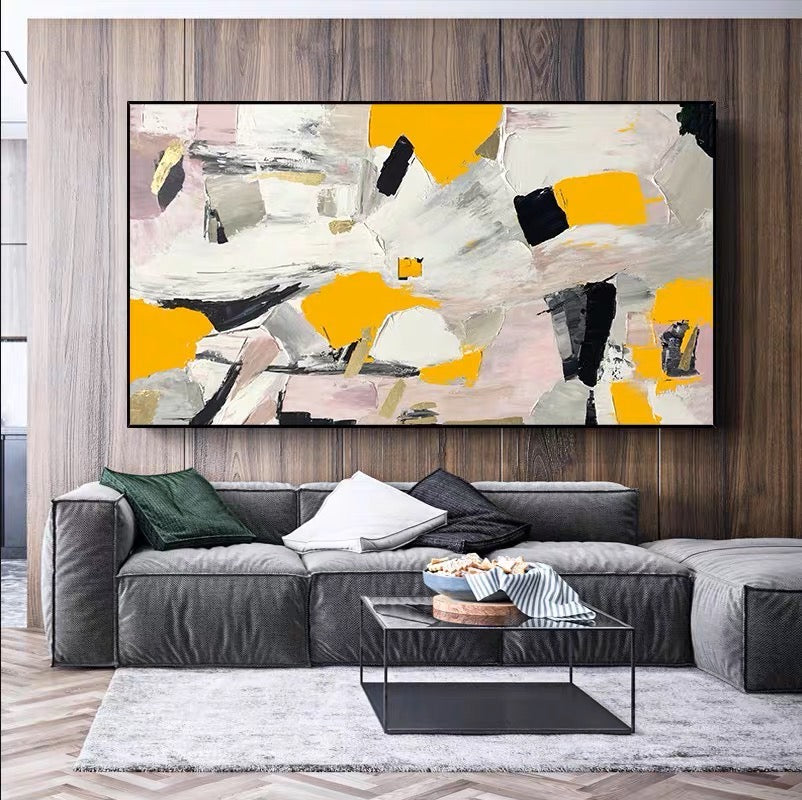 Vibrant Abstract Oil Painting for Modern Home Decor - Energize Your Space