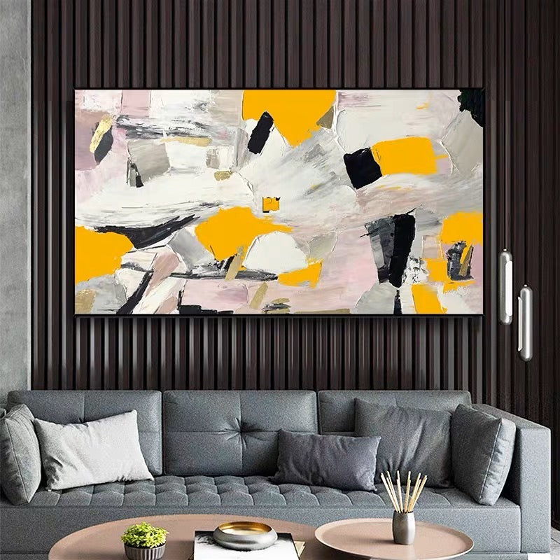 Vibrant Abstract Oil Painting for Modern Home Decor - Energize Your Space