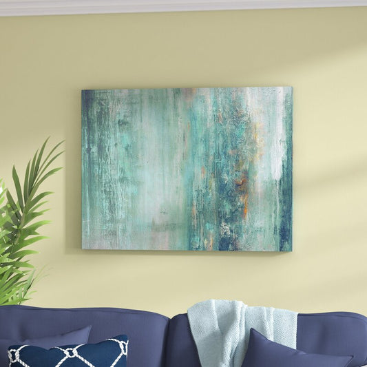 Tranquil Abstract Oil Painting for Modern Home Decor