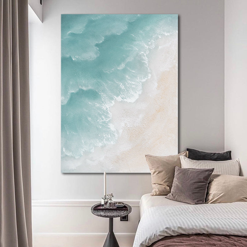 Coastal Waves California Style Tide Foam Oil Painting 126CW