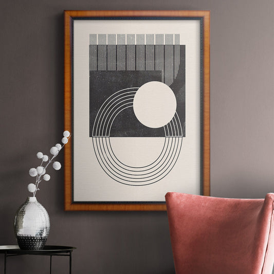 Modern Geometric Abstract Oil Painting - Premium Framed Art for Home D√©cor
