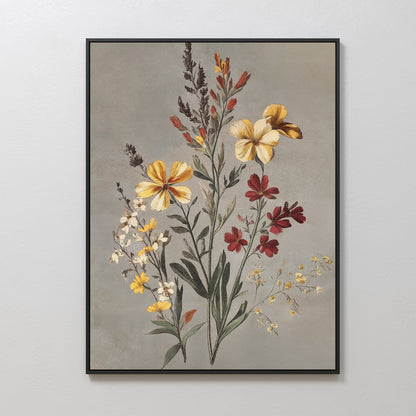 Vibrant Floral Oil Painting – Elegant Flower Canvas Art for Home Décor
