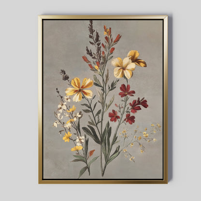Vibrant Floral Oil Painting – Elegant Flower Canvas Art for Home Décor