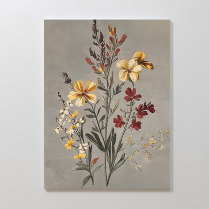 Vibrant Floral Oil Painting – Elegant Flower Canvas Art for Home Décor