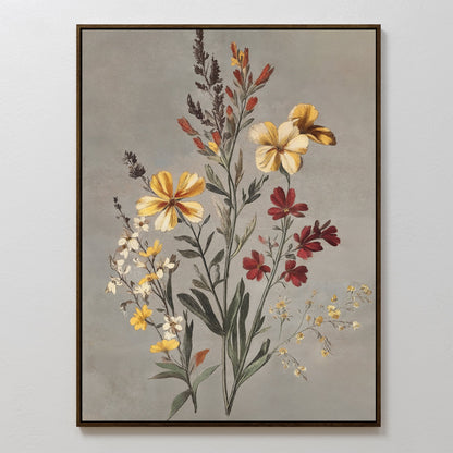 Vibrant Floral Oil Painting – Elegant Flower Canvas Art for Home Décor