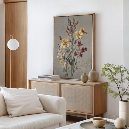 Vibrant Floral Oil Painting – Elegant Flower Canvas Art for Home Décor
