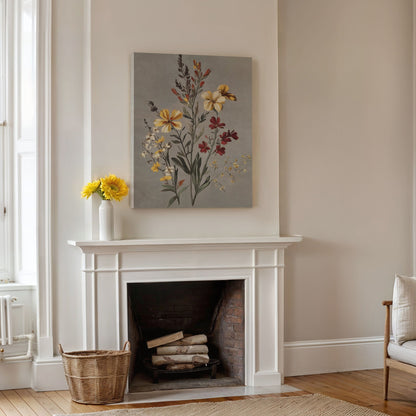 Vibrant Floral Oil Painting – Elegant Flower Canvas Art for Home Décor
