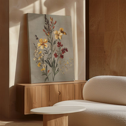 Vibrant Floral Oil Painting – Elegant Flower Canvas Art for Home Décor