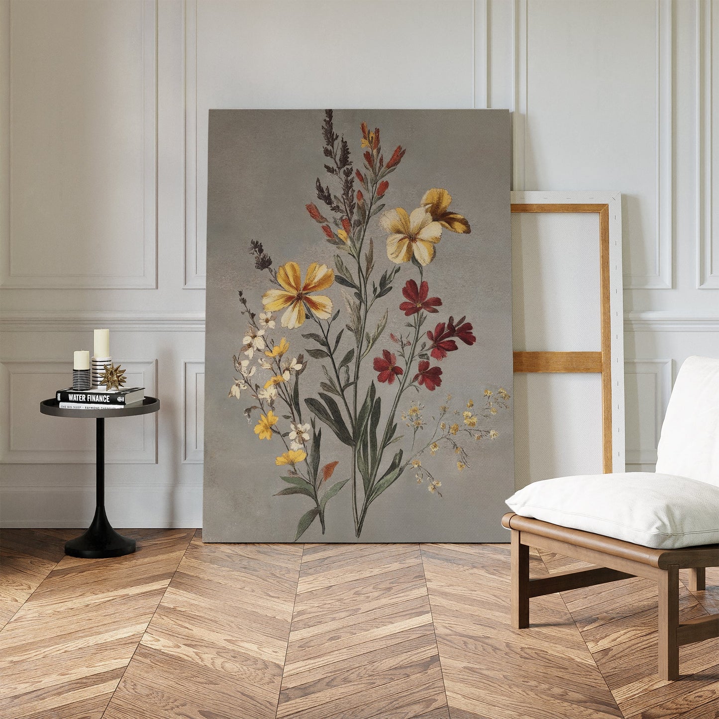 Vibrant Floral Oil Painting – Elegant Flower Canvas Art for Home Décor