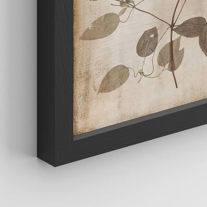 Framed Autumn Wildflower Wall Art Set - Botanical Nature Prints for Home Decor
