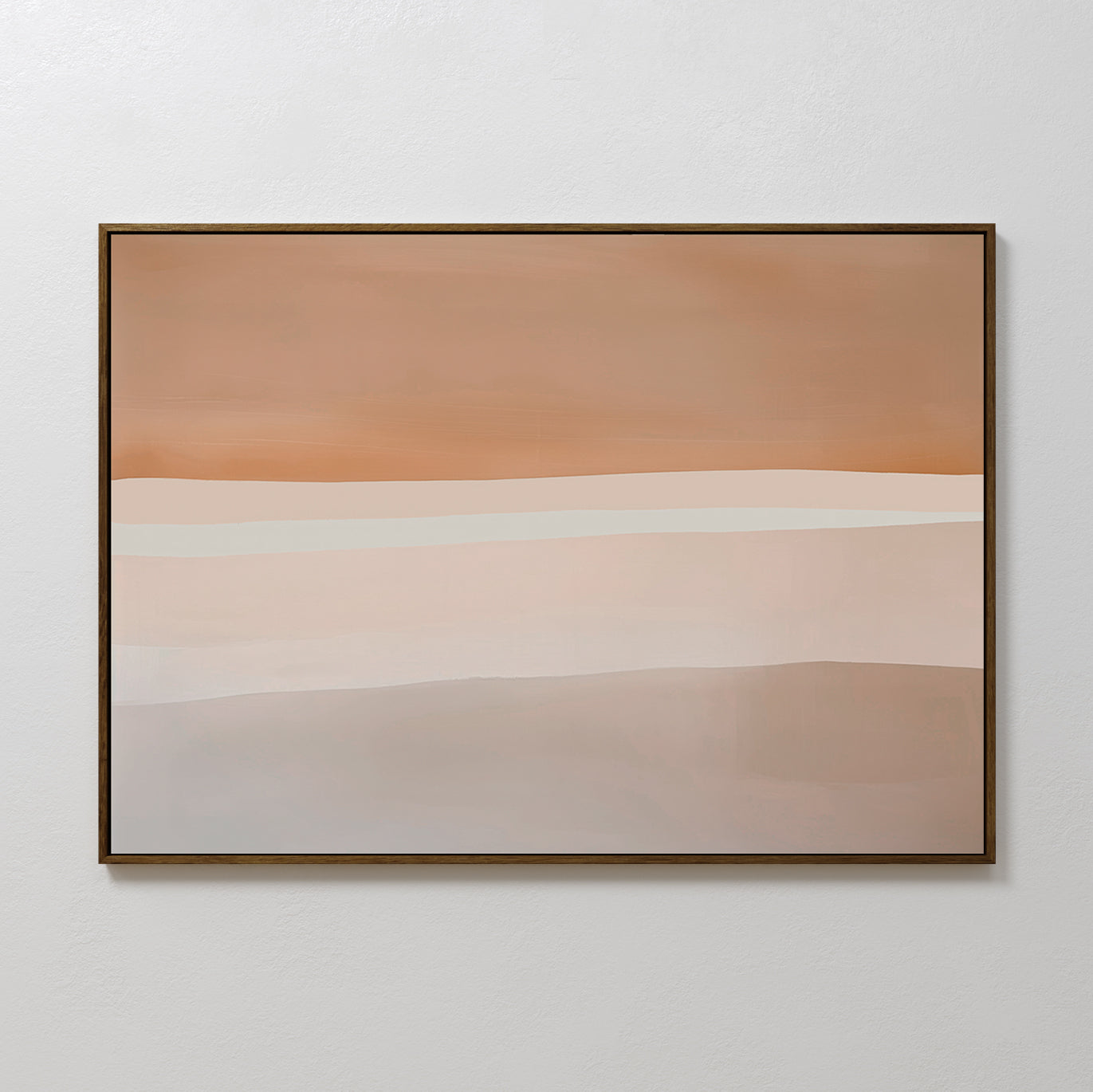 Sahara Sunset Abstract Oil Painting for Modern Home Decor