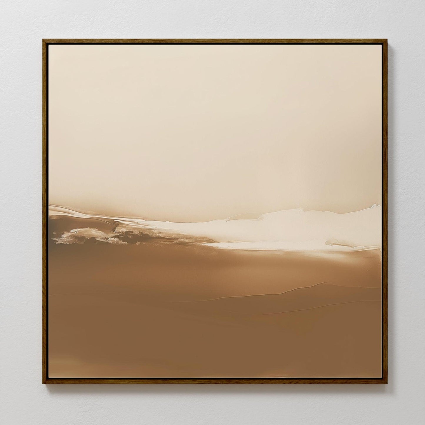 Serene Desert Dusk Abstract Oil Painting for Modern Home Decor