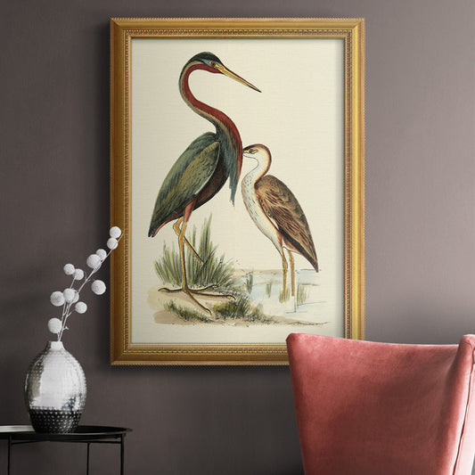 Elegant Water Birds Oil Painting for Nature Lovers and Home Decor