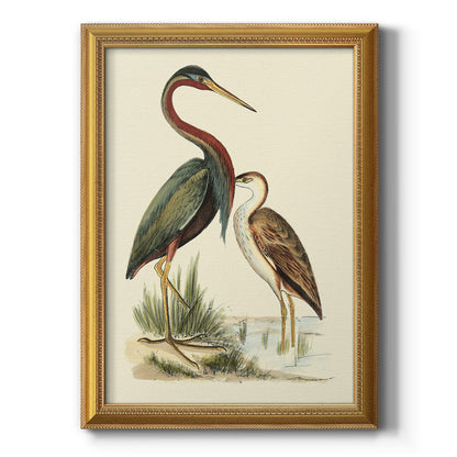 Elegant Water Birds Oil Painting for Nature Lovers and Home Decor