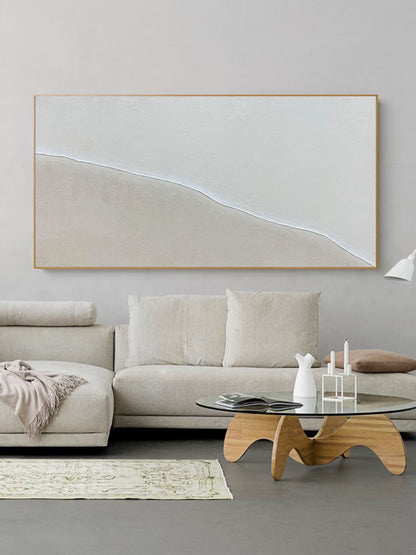 Contemporary Minimalist Abstract Oil Painting for Modern Home Decor