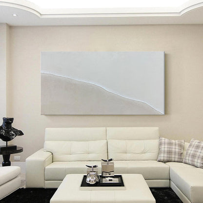 Contemporary Minimalist Abstract Oil Painting for Modern Home Decor