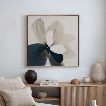 Elegant Floral Oil Painting - Abstract Whispering Petals Wall Art for Home Decor
