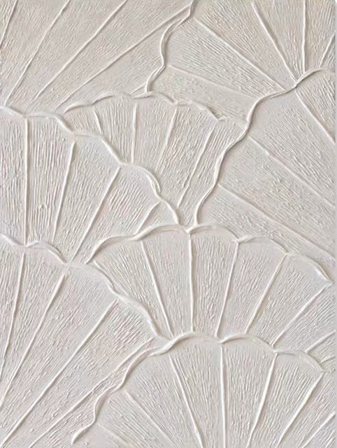 Serene White Petals: Elegant Oil Painting for Contemporary Home Decor