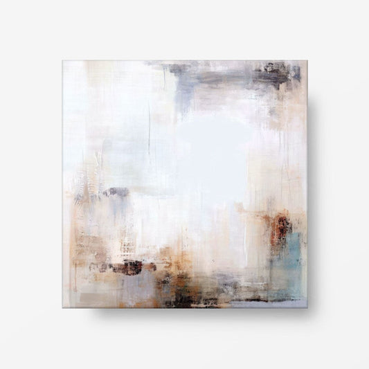 Calming Abstract Oil Painting for Tranquil Home Decor