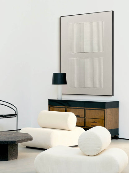 Elegant Minimalist Abstract Oil Painting for Modern Home Decor