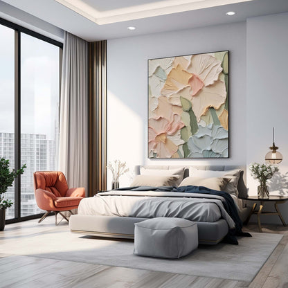 Vibrant Floral Oil Painting for Elegant Home Decor