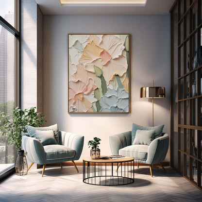 Vibrant Floral Oil Painting for Elegant Home Decor
