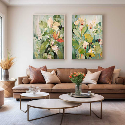 Vibrant Floral Oil Painting for Elegant Home Decor and Art Collection