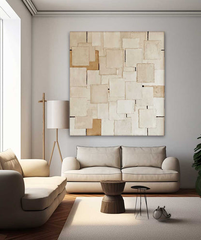 Contemporary Minimalist Oil Painting for Modern Home Decor and Artistic Expression