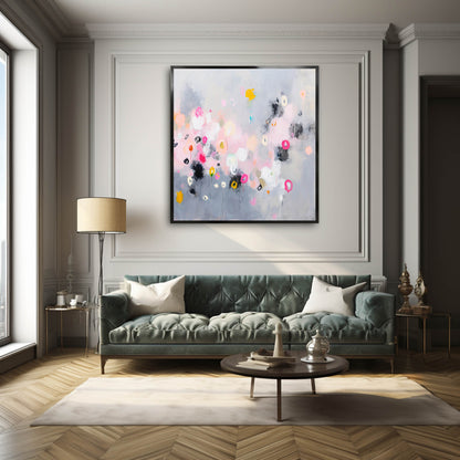 Vibrant Abstract Floral Canvas Art for Modern Home Decor