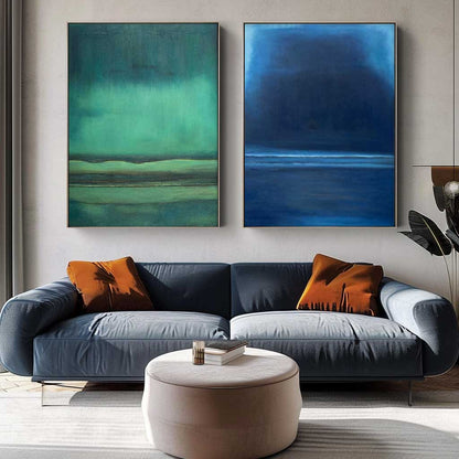 Contemporary Abstract Landscape Oil Painting for Modern Home Decor