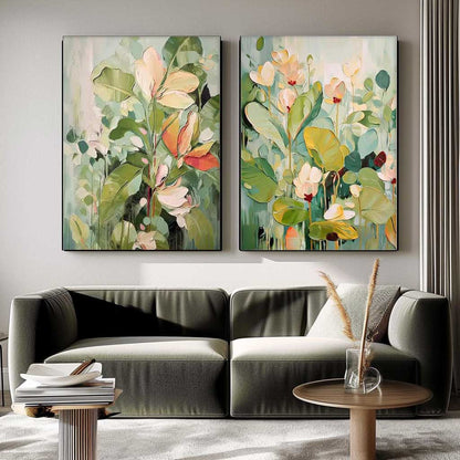 Vibrant Floral Oil Painting for Elegant Home Decor and Art Collection