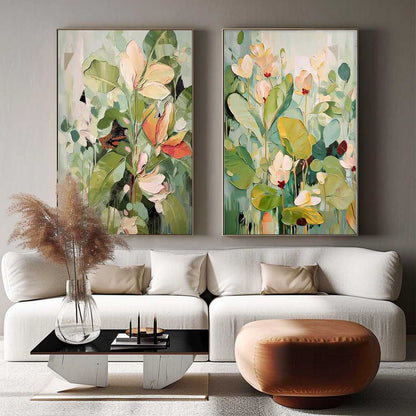Vibrant Floral Oil Painting for Elegant Home Decor and Art Collection
