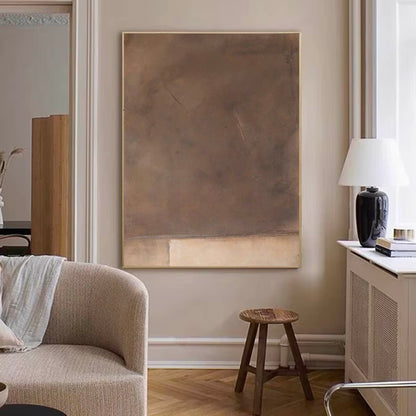 Elegant Minimalist Abstract Oil Painting for Contemporary Home Decor