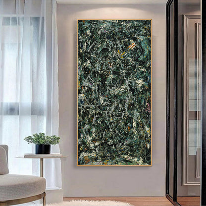 Abstract Nature-Inspired Oil Painting for Modern Home Decor