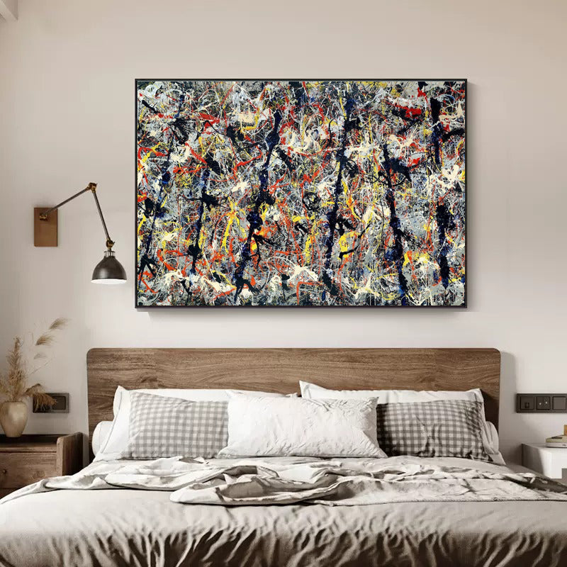 Vibrant Abstract Oil Painting for Modern Home Decor - Celestial Inspiration