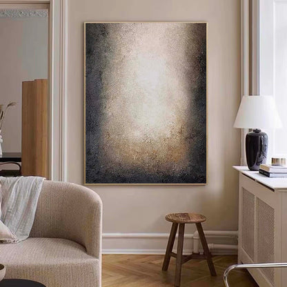 Elegant Minimalist Abstract Oil Painting for Modern Home Decor