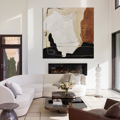 Contemporary Abstract Oil Painting for Modern Home Decor and Art Collection