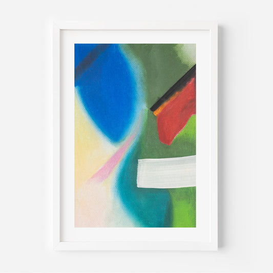 Abstract Colorful Oil Painting for Contemporary Home Decor