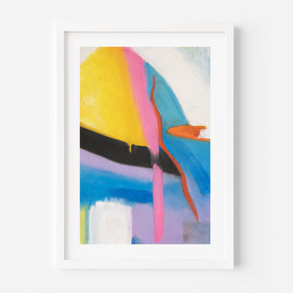 Vibrant Abstract Oil Painting with Bold Colors and Dynamic Shapes for Modern Art Lovers