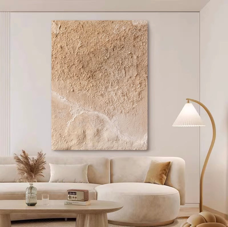 Elegant Minimalist Abstract Oil Painting for Modern Home Decor