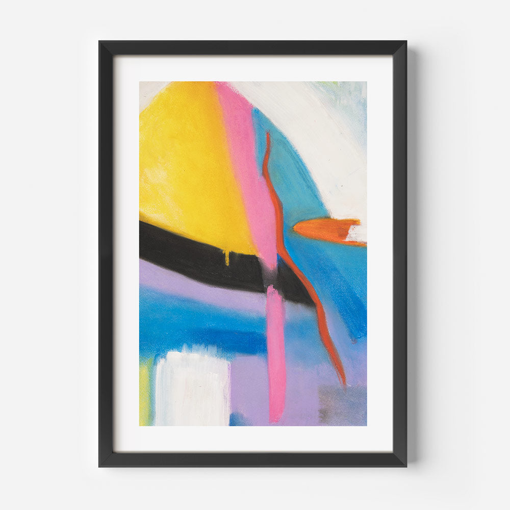 Vibrant Abstract Oil Painting with Bold Colors and Dynamic Shapes for Modern Art Lovers