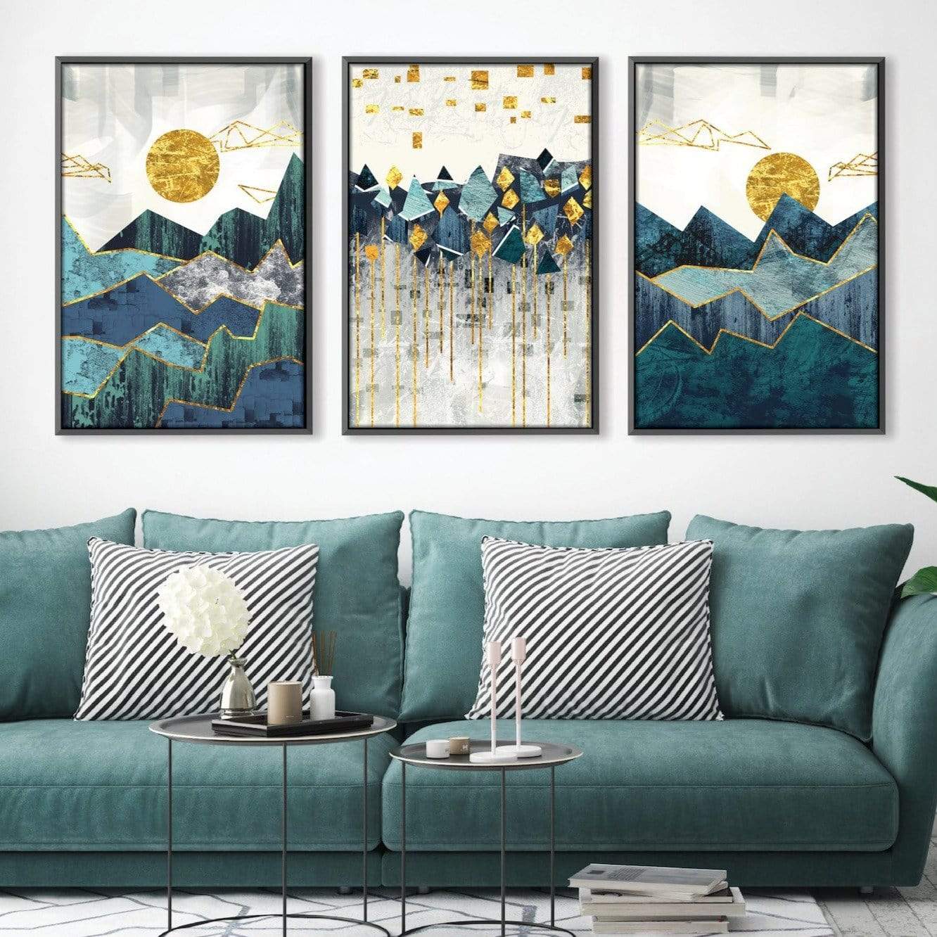 Modern Abstract Mountain Landscape Oil Painting for Unique Home Decor Online