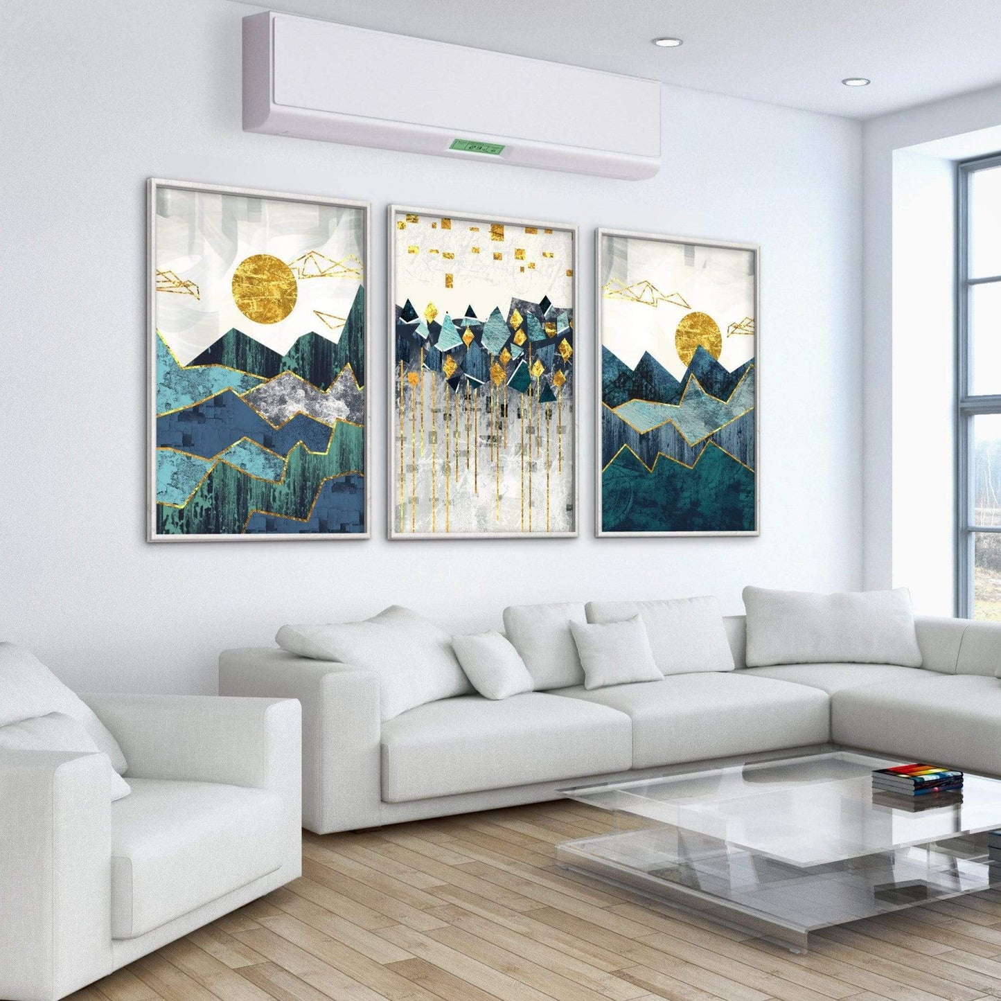 Modern Abstract Mountain Landscape Oil Painting for Unique Home Decor Online