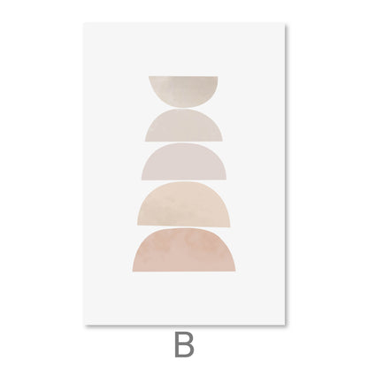 Contemporary Abstract Pastel Art Triptych for Modern Home Décor