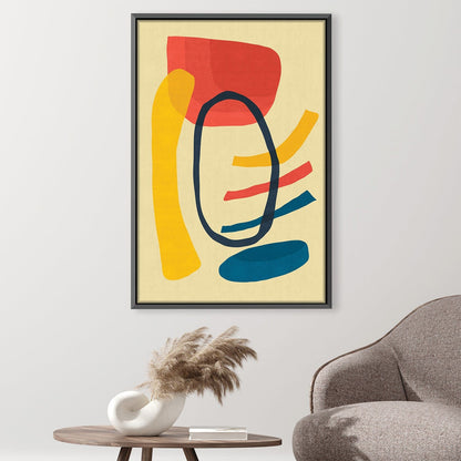 Vibrant Abstract Shapes Canvas Art for Modern Home Decor